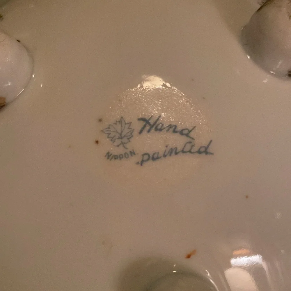 Vintage Nippon Hand Painted creamer with lid - Picture 5 of 7